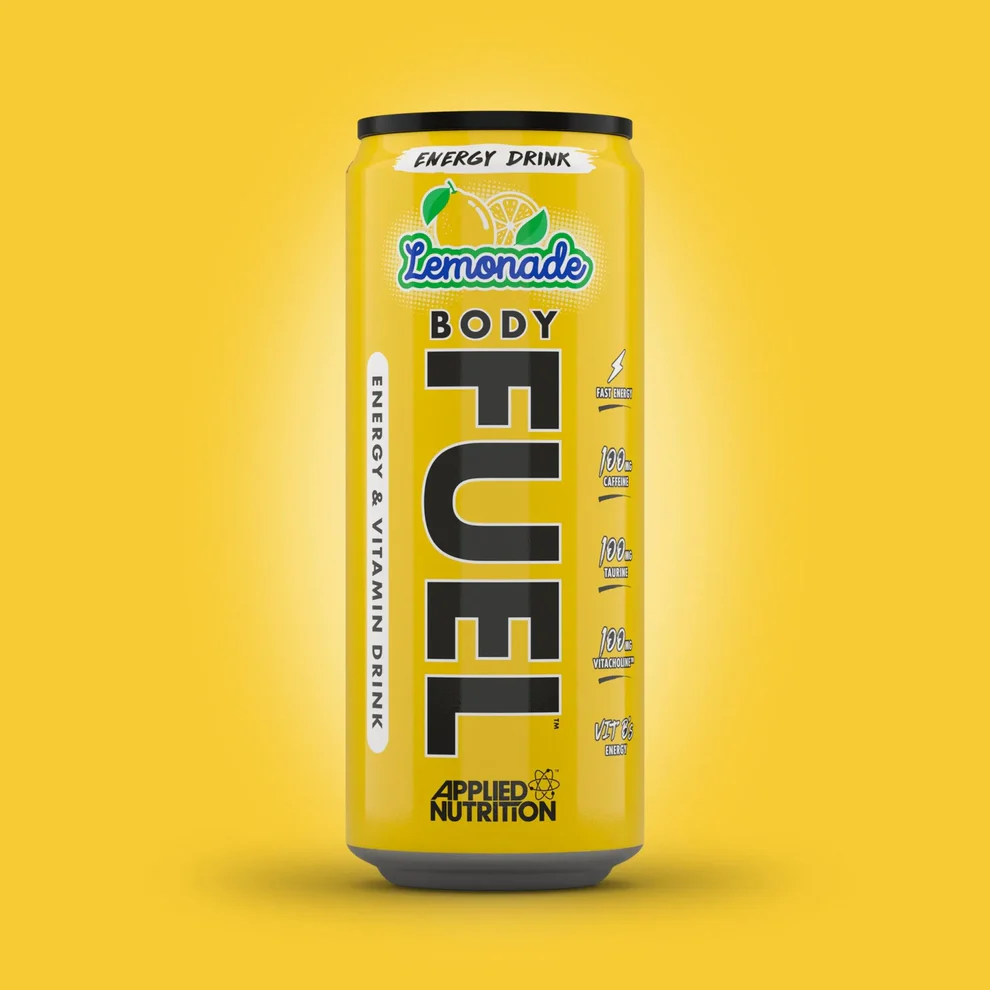 BodyFuel Energy Can 330ml Lemonade