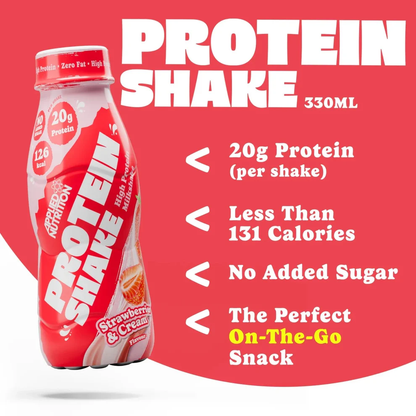 RTD High Protein Shake 330ml Strawberries & Cream