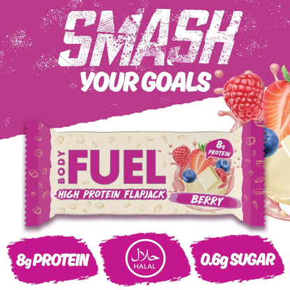 BodyFuel High Protein Flapjack 40g Berry