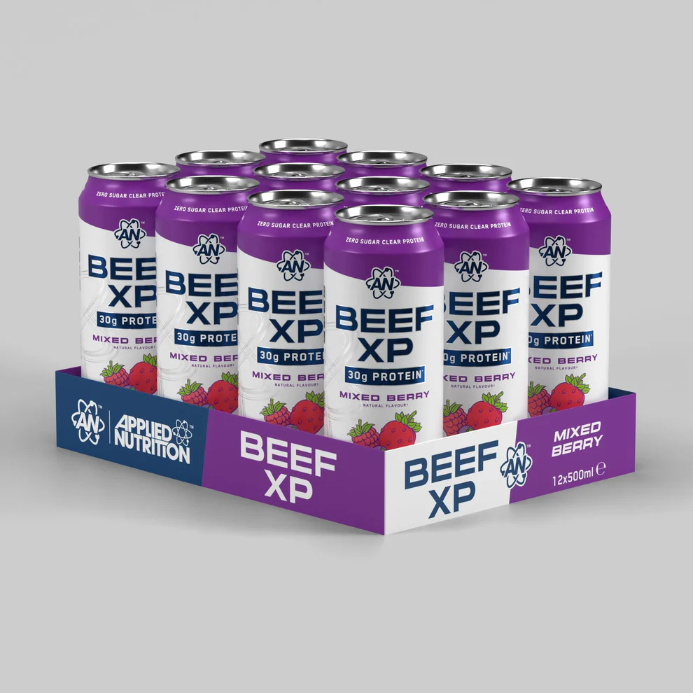 BEEF XP Carbonated Protein Drink 500ml Mixed Berry