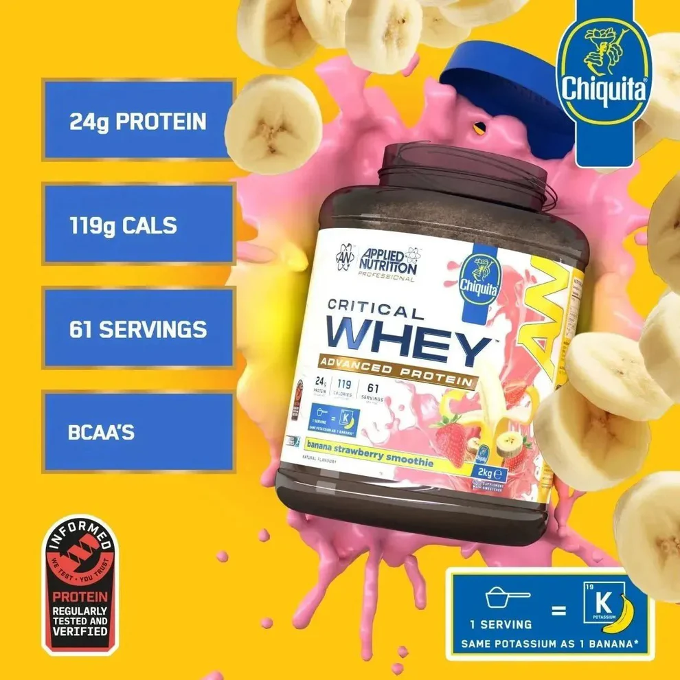 Critical Whey 2kg Chiquita Banana & Strawberry