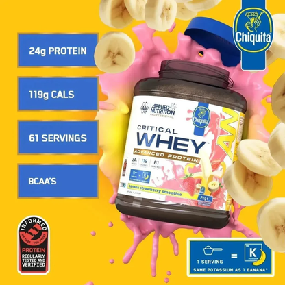 Critical Whey 2kg Chiquita Banana & Strawberry