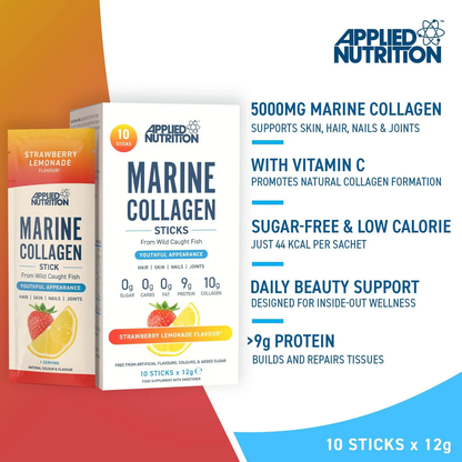 Marine Collagen Stick Pack 12 g x12 Cherry Apple