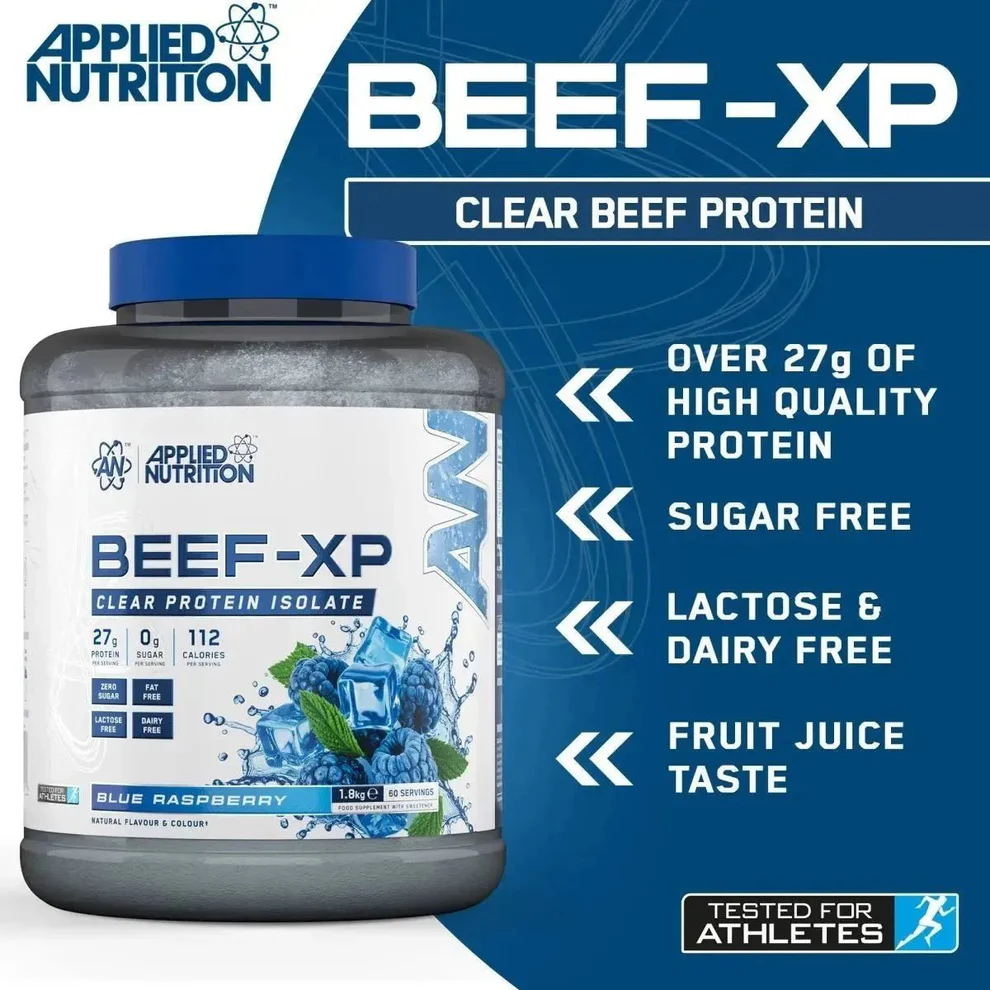 BEEF-XP Beef Protein Isolate 1,8kg Blue Raspberry