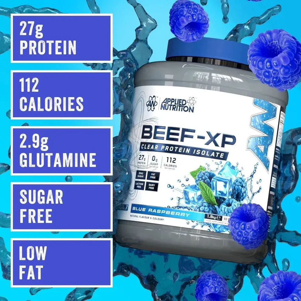 BEEF-XP Beef Protein Isolate 1,8kg Blue Raspberry