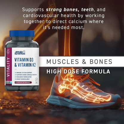 D3 4000IU + K2 High-Strength Vitality - 60 V-caps