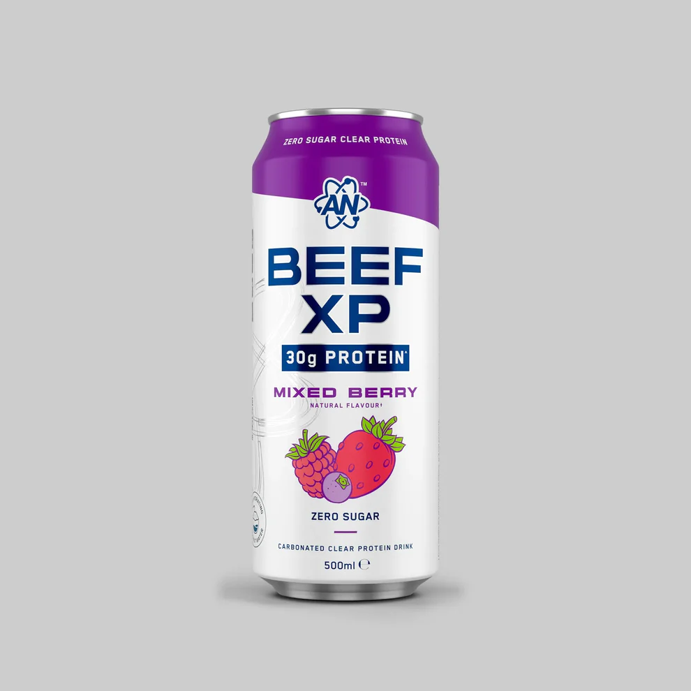 BEEF XP Carbonated Protein Drink 500ml Mixed Berry
