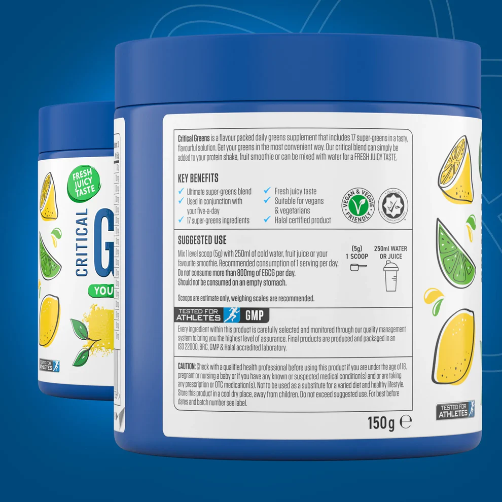 Critical Greens 150g Lemon & Lime