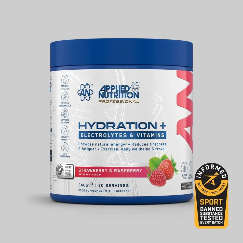 Hydration+ Poeder 240g Strawberry Raspberry