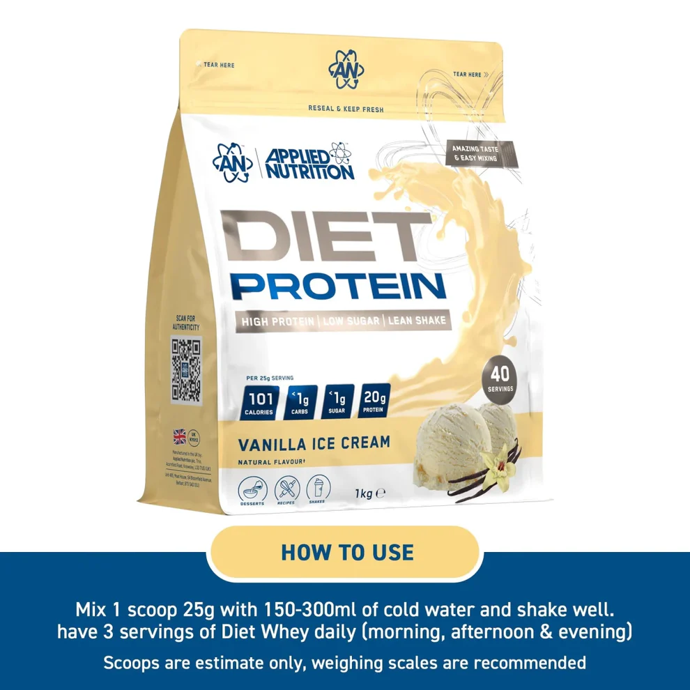 Diet Whey Protein 1 kg Vanilla Cream