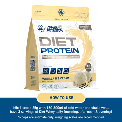 Diet Whey Protein 1 kg Vanilla Cream