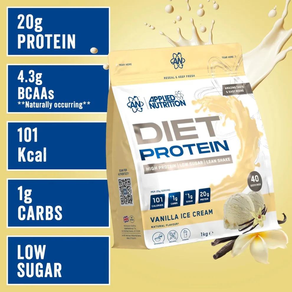 Diet Whey Protein 1 kg Vanilla Cream