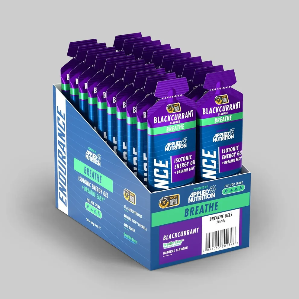 Isotonic Energy Gel + Breathe Easy 60g Blackcurrant
