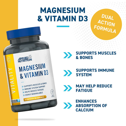 Magnesium + D3 Vitality - 60 V-caps