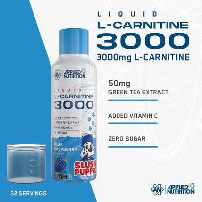 L-Carnitine 3000 Liquid 480 ml Slush Puppie Blue Raspberry