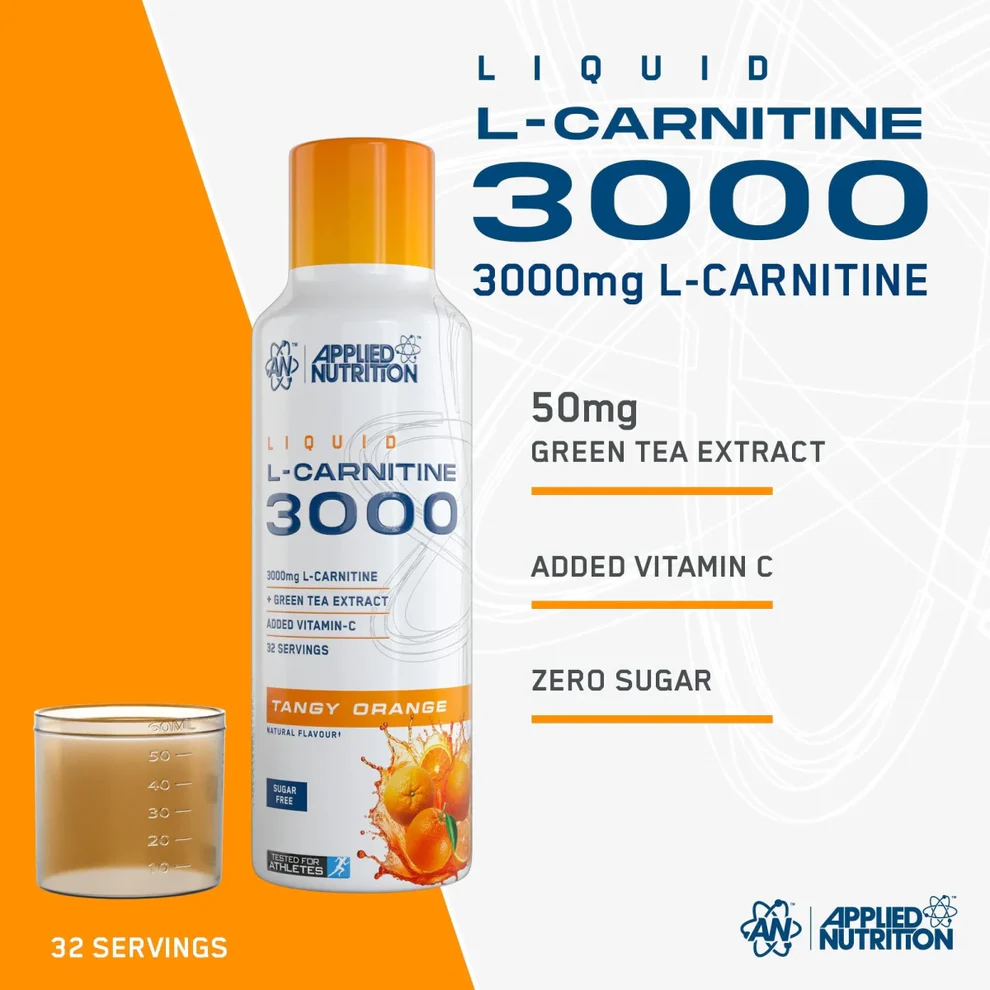 L-Carnitine 3000 Liquid 480 ml Tangy Orange