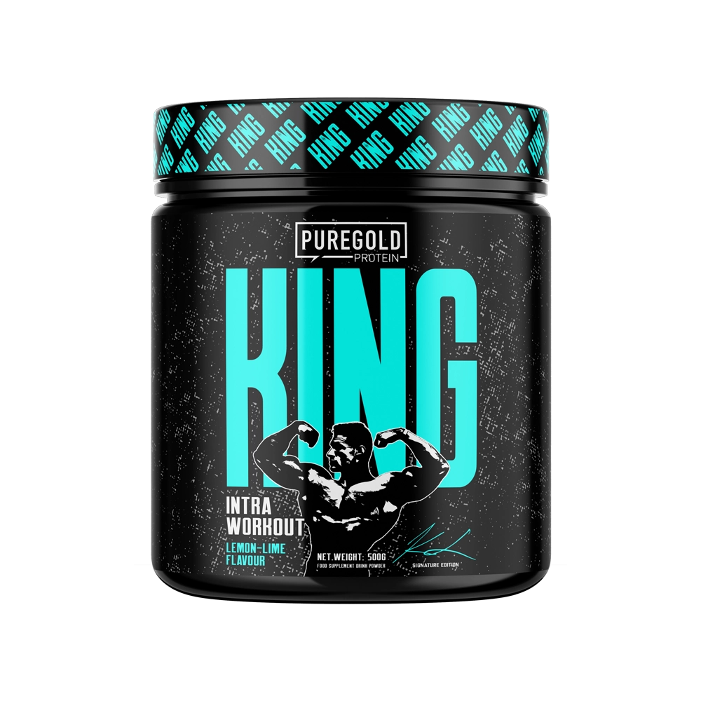 Pure Gold KING Intra Workout Lemon Lime – drankpoeder met koolhydraatbronnen & aminozuren, 500 g