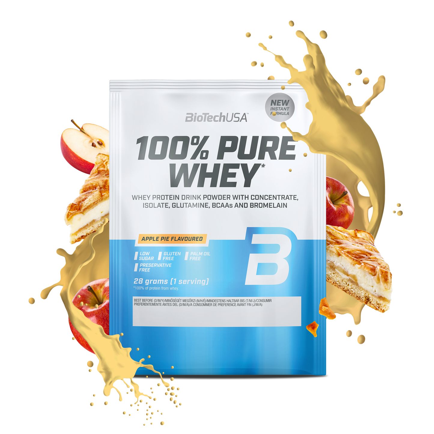 100% Pure Whey 28g sachet Aardbei