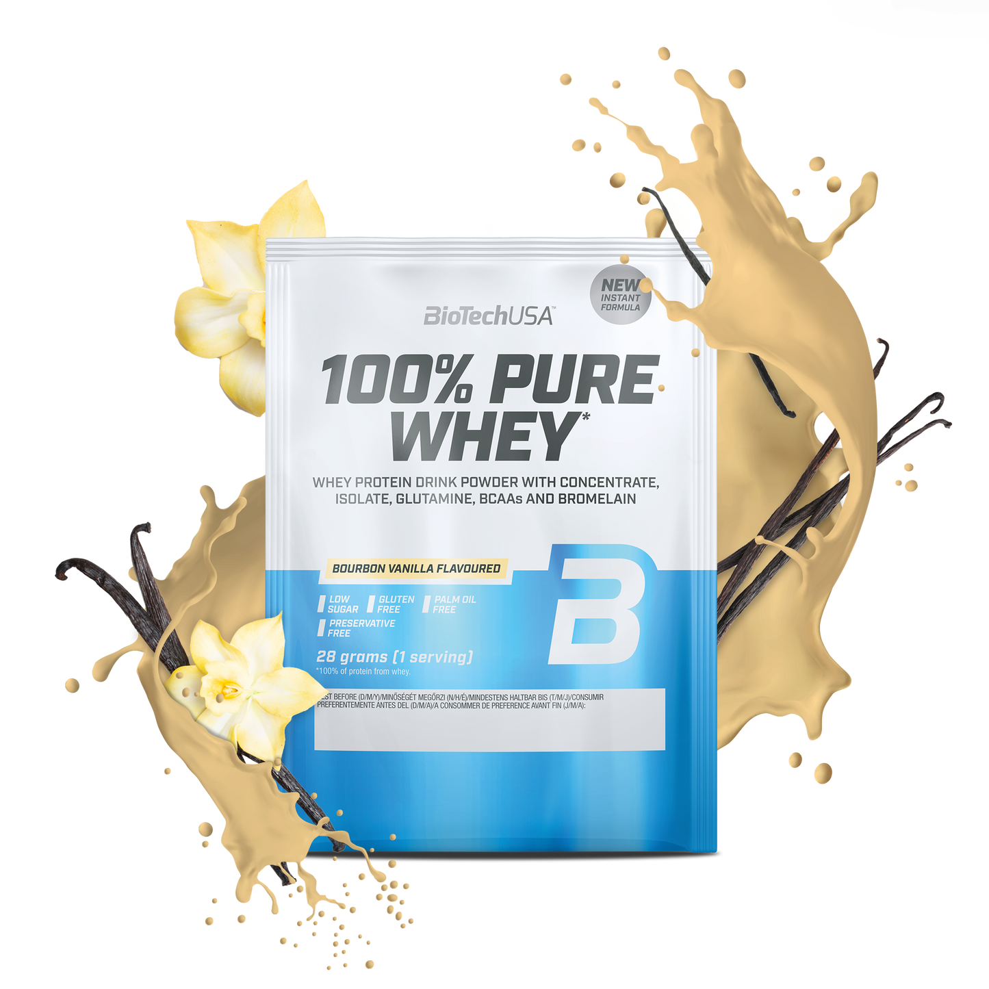 100% Pure Whey 28g sachet Bourbon Vanille