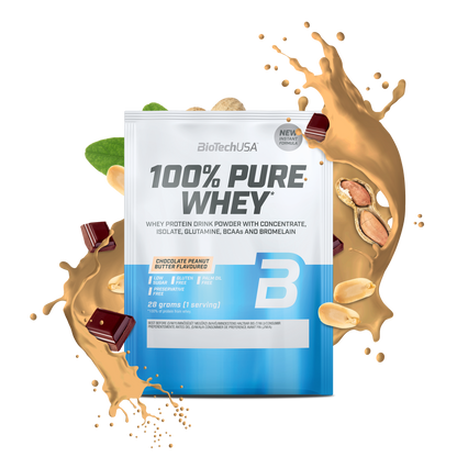100% Pure Whey 28g sachet Chocolade-Pindakaas