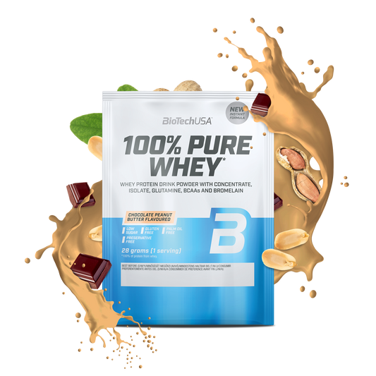 100% Pure Whey 28g sachet Chocolade-Pindakaas