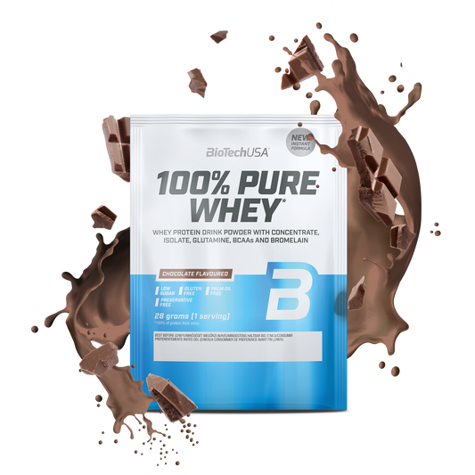 100% Pure Whey 28g sachet Chocolade
