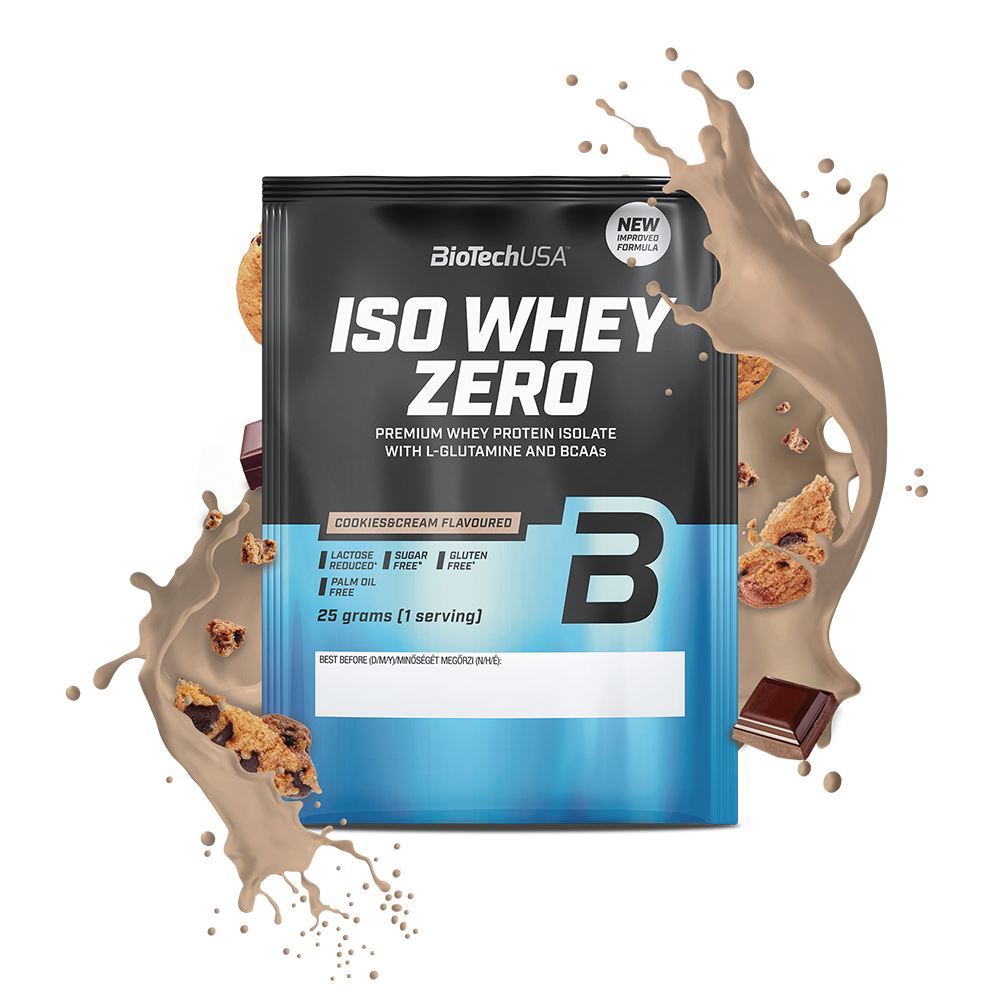 Iso Whey Zero Sachet 25g Zwart Biscuit
