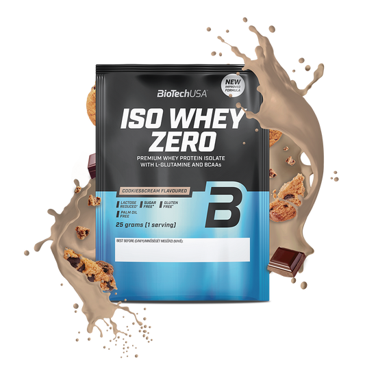 Iso Whey Zero Sachet 25g Zwart Biscuit