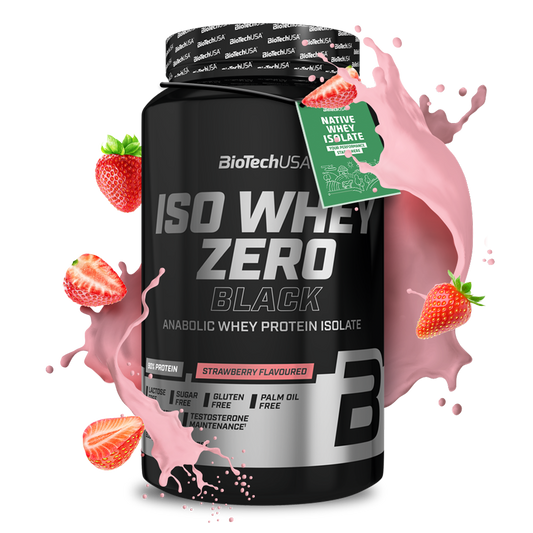 Iso Whey Zero Black 908g Aardbei