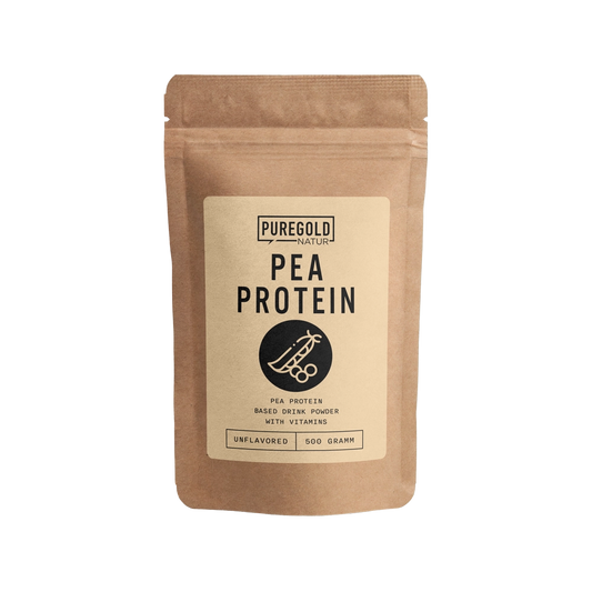 Pure Gold Pea Protein – vegan erwteneiwitpoeder (Unflavoured) + vit. B3 & B6, naturel, 500 g
