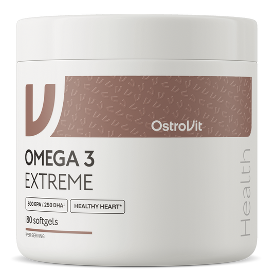 Omega‑3 Extreme – 180 softgels, 1000 mg visolie (EPA 500 mg, DHA 250 mg) | OstroVit