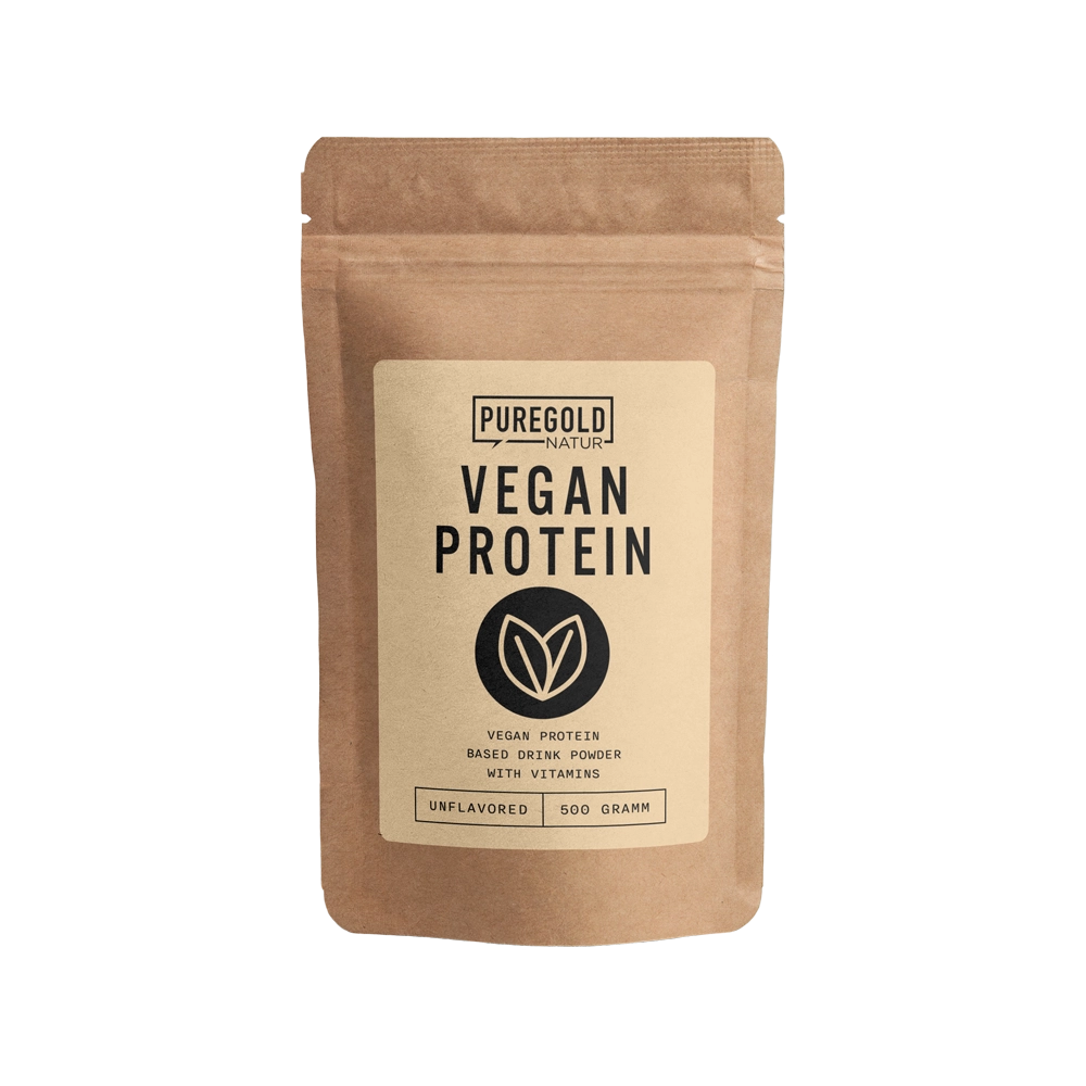PureGold Vegan Protein Naturel (unflavoured) 500 g,  20 g Eiwit + Vitamine B3 & B6