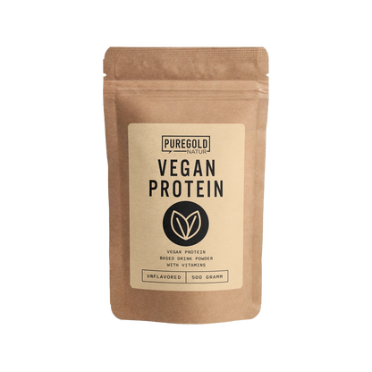 PureGold Vegan Protein Naturel (unflavoured) 500 g,  20 g Eiwit + Vitamine B3 & B6