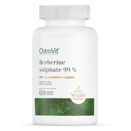 Berberine Sulfaat 99% | Gestandaardiseerd op 99% | Vegan | 60 Capsules | OstroVit