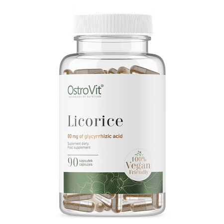 Zoethoutwortelextract | 20% glycyrrhizinezuur | Vegan | 90 Capsules | 400 mg | OstroVit