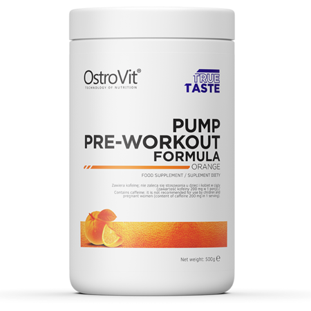 PUMP Pre-Workout Formule | 500 g | Sinaasappel 🍊 | OstroVit