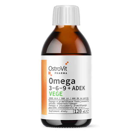 Omega 3-6-9 | ADEK | Vitaminen A,D,E,K | Vegan | 120 ML | OstroVit Pharma