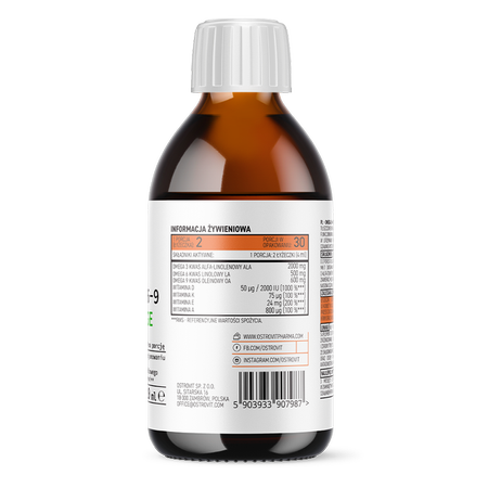 Omega 3-6-9 | ADEK | Vitaminen A,D,E,K | Vegan | 120 ML | OstroVit Pharma