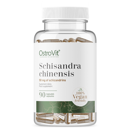 Schisandra Chinensis | vijf-smaak-bes | Schisandra | 90 capsules | Vegan | 500 mg | OstroVit